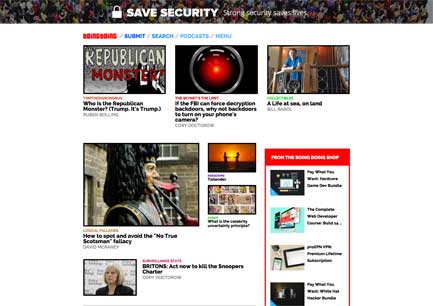 Website banner